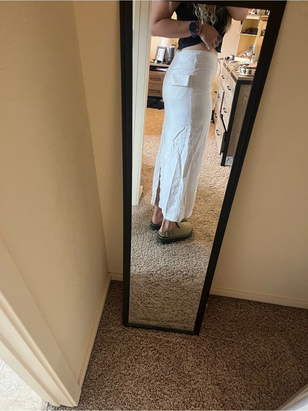 Grace de Lyon White Linno Maxi Skirt